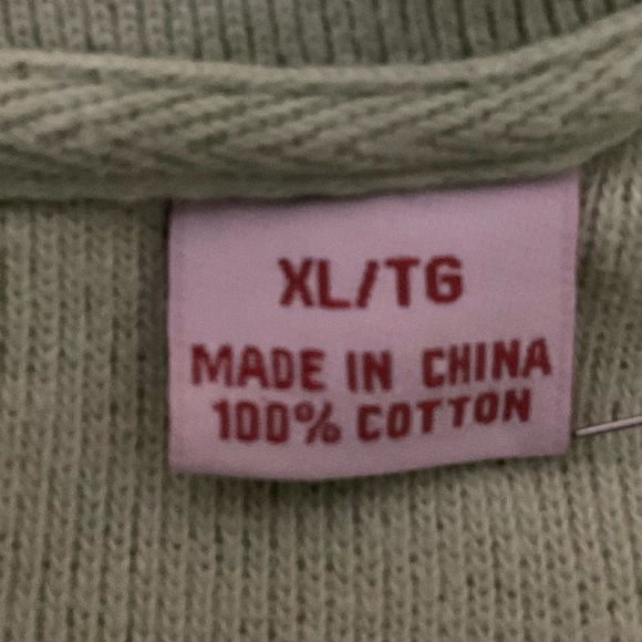 Tommy Bahama Relax Men’s 1/2 Zip Pullover Sweater Sweatshirt Light Green Sz XL - Picture 5 of 8